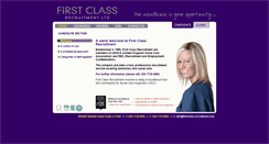 Desktop Screenshot of firstclass-recruitment.com