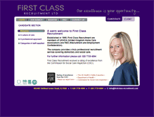Tablet Screenshot of firstclass-recruitment.com